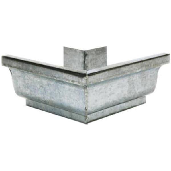 Amerimax Home Products Amerimax Home Products 15202 Gutter Outside Mitre; Mill Finish Galvanized Steel - 4 in 214916 - main